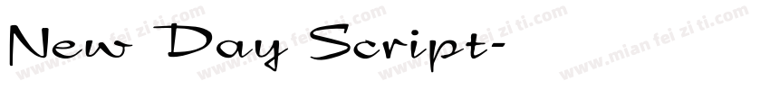 New Day Script字体转换
